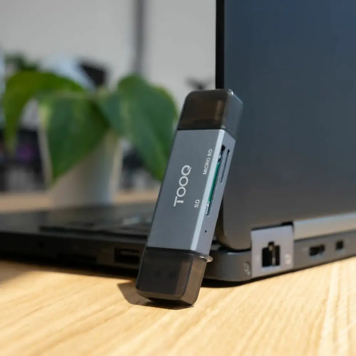 Card Reader TooQ TQR-3001G Black Grey - Компютър Мрежи и компоненти<<<Компютри| Електроника<<<BigBuy&&&Мулти Четец за