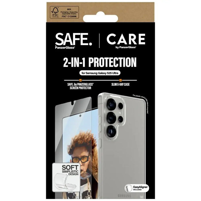 CARE by PanzerGlass Fashion 2in1 Case + Glass protection set for Samsung Galaxy S25 Ultra - Cell phone cases