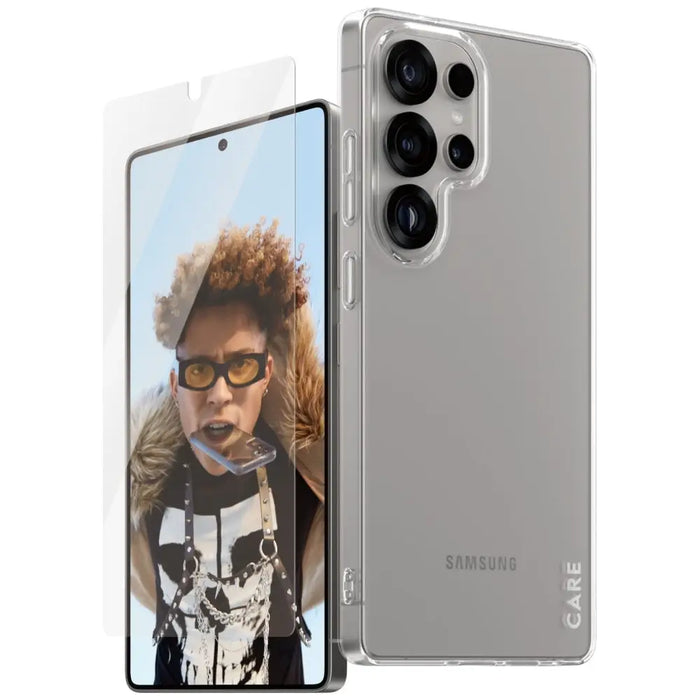 CARE by PanzerGlass Fashion 2in1 Case + Glass protection set for Samsung Galaxy S25 Ultra - Cell phone cases