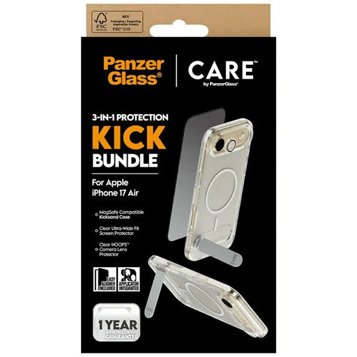 CARE by PanzerGlass Feature Kick 3in1 Case + Glass + Lens for iPhone Air - Cell phone cases and covers<<<HurtelXML