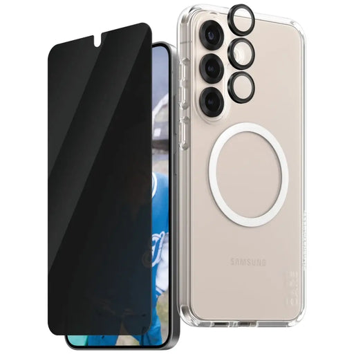 CARE by PanzerGlass Flagship 3in1 Case + Privacy Glass + Lens for Samsung Galaxy S25+ - Cell phone cases