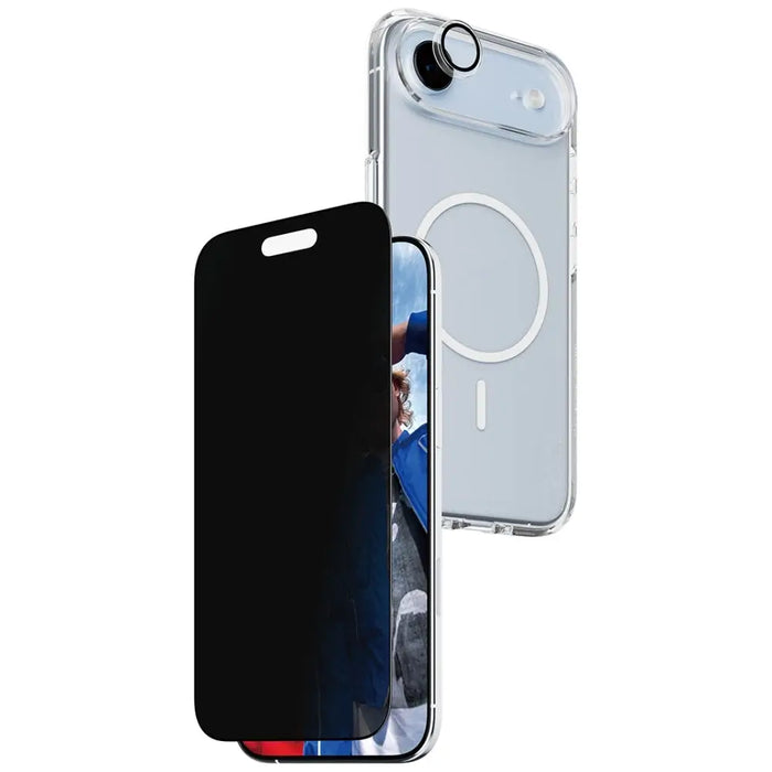 CARE by PanzerGlass Flagship Privacy 3-in-1 Case + Privacy Glass + Lens for iPhone Air - Cell phone cases