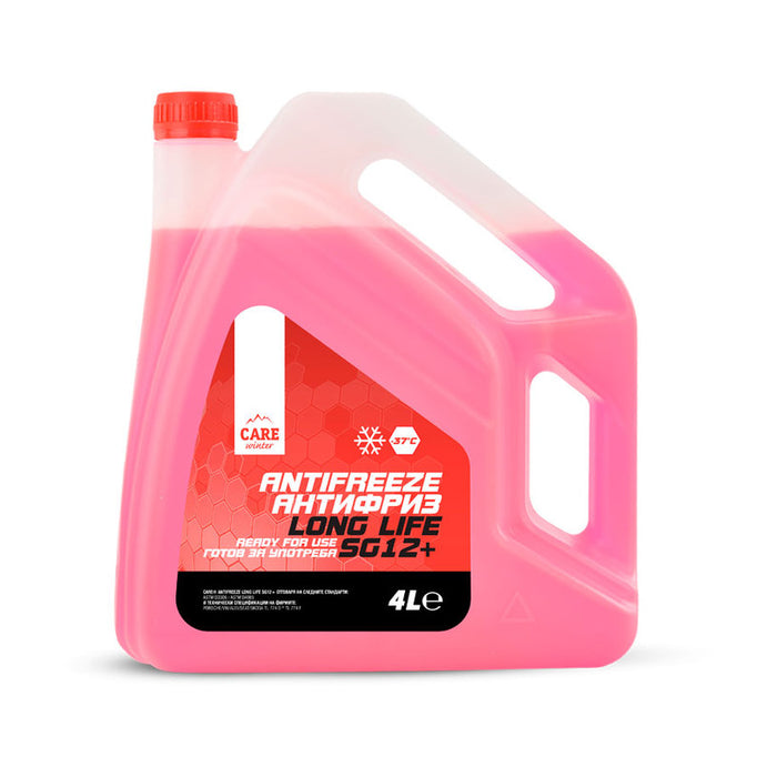 ANTIFREEZE G12 LONG LIFE 4L -37C READY FOR USE CARE