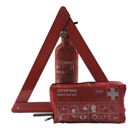 EMERGENCY CAR KIT 3 PARTS CARE.