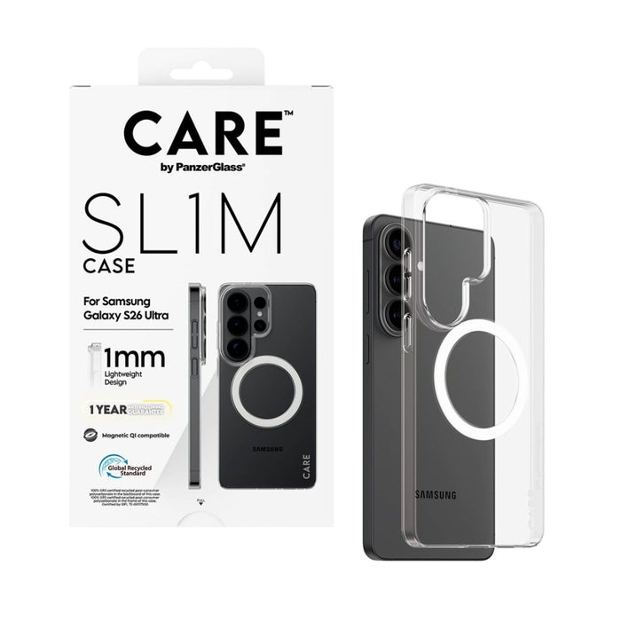 CARE by PanzerGlass SL1M Case for Samsung Galaxy S26 Ultra - Transparent