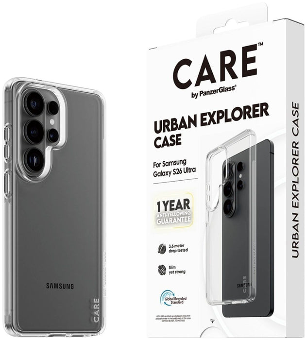 CARE by PanzerGlass Urban Explorer Transparent Case for Samsung Galaxy S26 Ultra - transparent