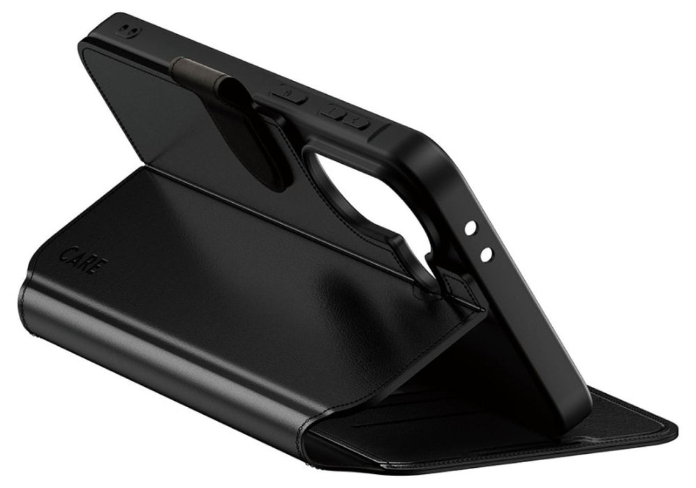 CARE by PanzerGlass Feature Wallet Kickstand Case for Samsung Galaxy A37 - Black