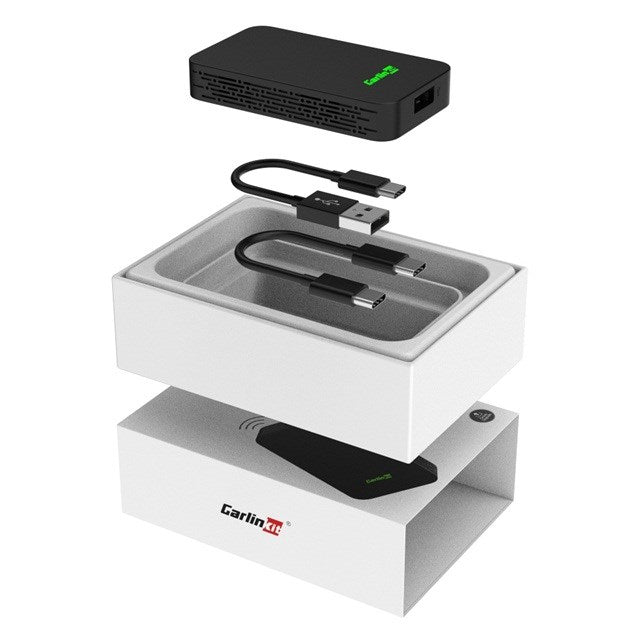 Carlinkit 2AIR wireless adapter Apple Carplay/Android Auto (black)