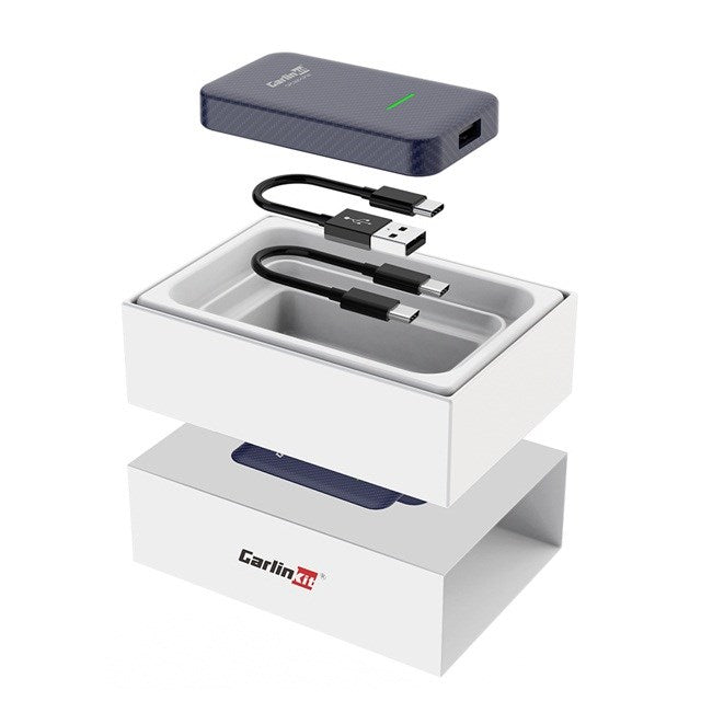 Carlinkit CP2A wireless adapter Apple Carplay/Android Auto (blue)