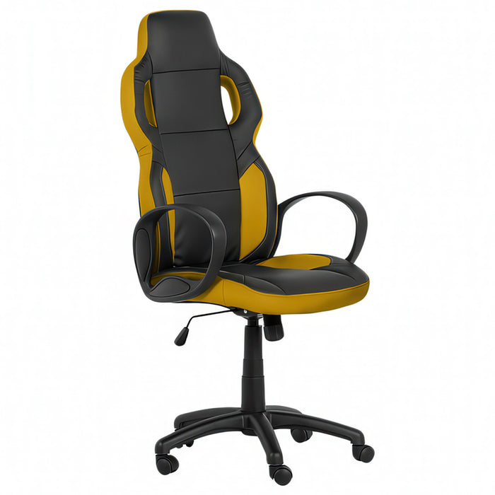 OFFICE GAMING CHAIR CARMEN 7510 BLACK-YELLOW