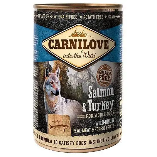CARNILOVE Into the Wild Salmon&Turkey - Wet dog food - 400 g - Wet foodDLP-KAM<<<For the dogDLP<<<ActionPL