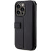 Case BMW BMBKP14X22RVSK iPhone 14 Pro Max 6.7’’ black/black bookcase Leather Stamp Blue Lines - Cell phone cases