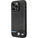 Case BMW BMHCP13X22NBCK iPhone 13 Pro Max 6.7’’ black/black hardcase Leather Carbon - Cell phone cases