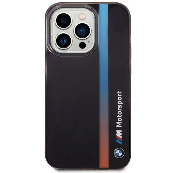 Case BMW BMHCP14L22HVGV iPhone 14 Pro 6.1’’ black/black IML Tricolor Stripe - Cell phone cases and covers<<<HurtelXML