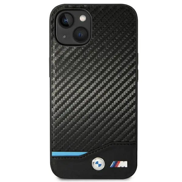 Case BMW BMHCP14M22NBCK iPhone 14 Plus 6.7 ’black / black Leather Carbon - Cell phone cases and covers<<<HurtelXML