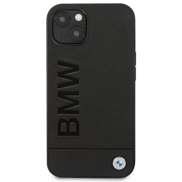 Case BMW BMHCP14MSLLBK iPhone 14 Plus 6.7 ’black / black Leather Stamp - Cell phone cases and covers<<<HurtelXML