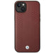 Case BMW BMHCP14S22RFGR iPhone 14 6.1’’ Burgundy/burgundy Leather Diamond Pattern - Cell phone cases