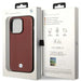 Case BMW BMHCP14X22RFGR iPhone 14 Pro Max 6.7’’ Burgundy/burgundy Leather Diamond Pattern - Cell phone cases