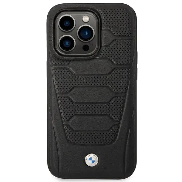 Case BMW BMHCP14X22RPSK iPhone 14 Pro Max 6.7’’ black/black Leather Seats Pattern - Cell phone cases
