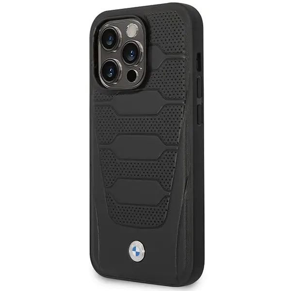 Case BMW BMHCP14X22RPSK iPhone 14 Pro Max 6.7’’ black/black Leather Seats Pattern - Cell phone cases