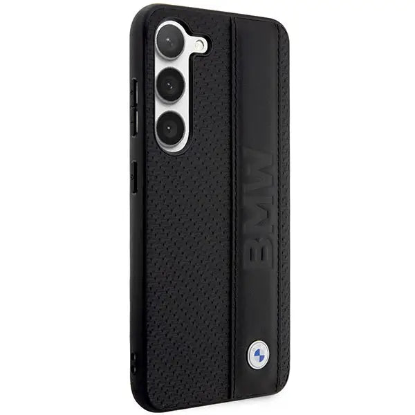 Case BMW BMHCS23M22RDPK S23+ S916 black/black hardcase Leather Textured & Stripe - Cell phone cases