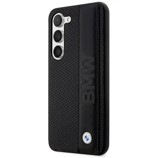 Case BMW BMHCS23M22RDPK S23+ S916 black/black hardcase Leather Textured & Stripe - Cell phone cases