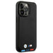 Case BMW BMHMP14L22PTDK iPhone 14 Pro 6.1 ’black / black Leather Stamp Tricolor Magsafe - Cell phone cases
