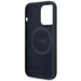 Case BMW BMHMP14LSILNA iPhone 14 Pro 6.1’’ navy blue/navy Silicone Metal Logo MagSafe - Cell phone cases