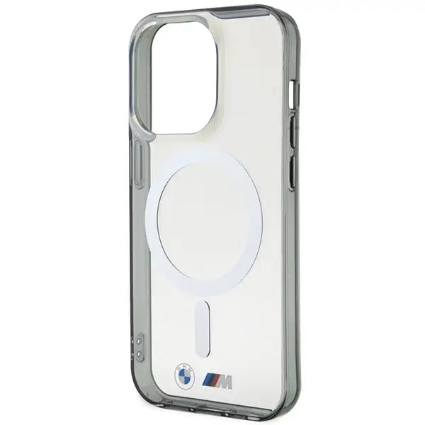 Case BMW BMHMP14XHCRS iPhone 14 Pro Max 6.7’’ transparent hardcase Silver Ring MagSafe - Cell phone cases