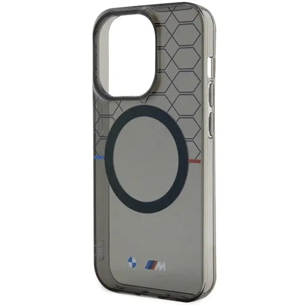 Case BMW BMHMP14XHGPK iPhone 14 Pro Max 6.7’’ grey/grey hardcase Pattern MagSafe - Cell phone cases