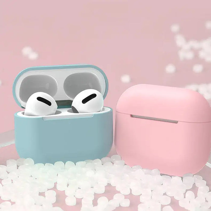 Case for AirPods Pro silicone soft cover for headphones blue (Case C) - Cell phone cases and covers<<<HurtelXML