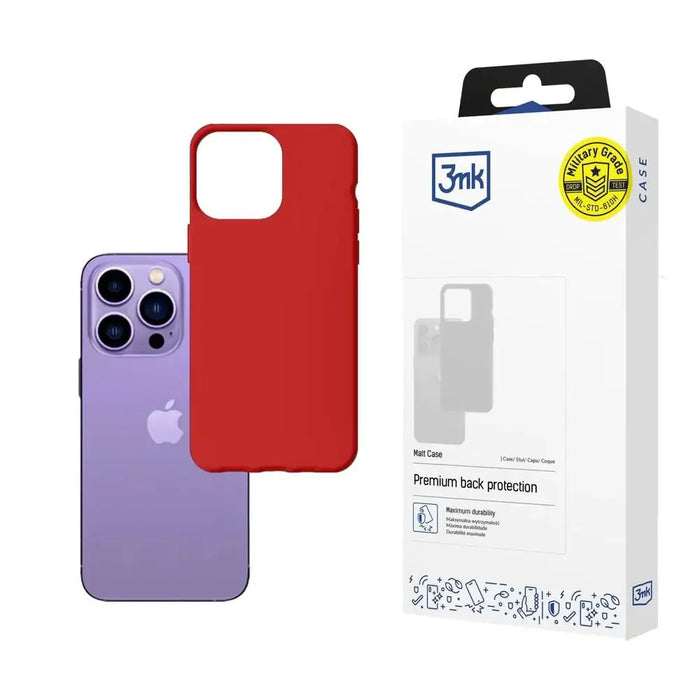 Case for iPhone 14 Pro from the 3mk Matt Case series - red - Cell phone cases and covers<<<HurtelXML