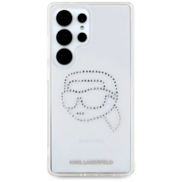 Case Karl Lagerfeld Rhinestones Karl Head Logo Samsung Galaxy S25 Ultra transparent - Cell phone cases