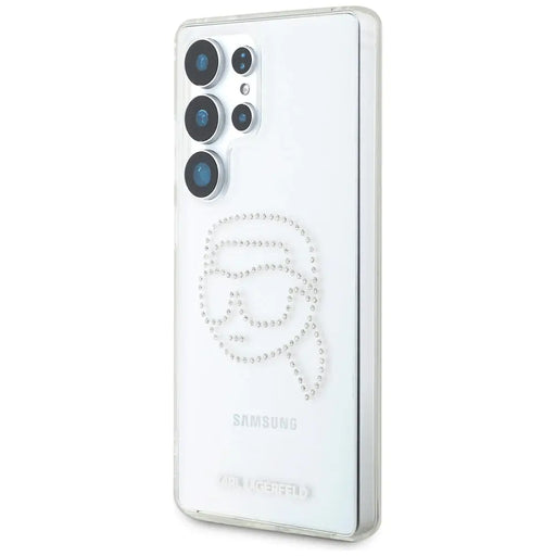 Case Karl Lagerfeld Rhinestones Karl Head Logo Samsung Galaxy S25 Ultra transparent - Cell phone cases