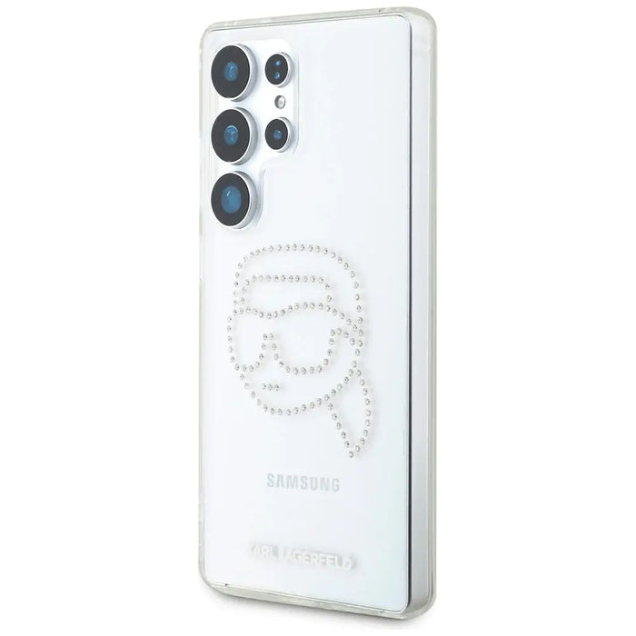 Case Karl Lagerfeld Rhinestones Karl Head Logo Samsung Galaxy S25 Ultra transparent - Cell phone cases