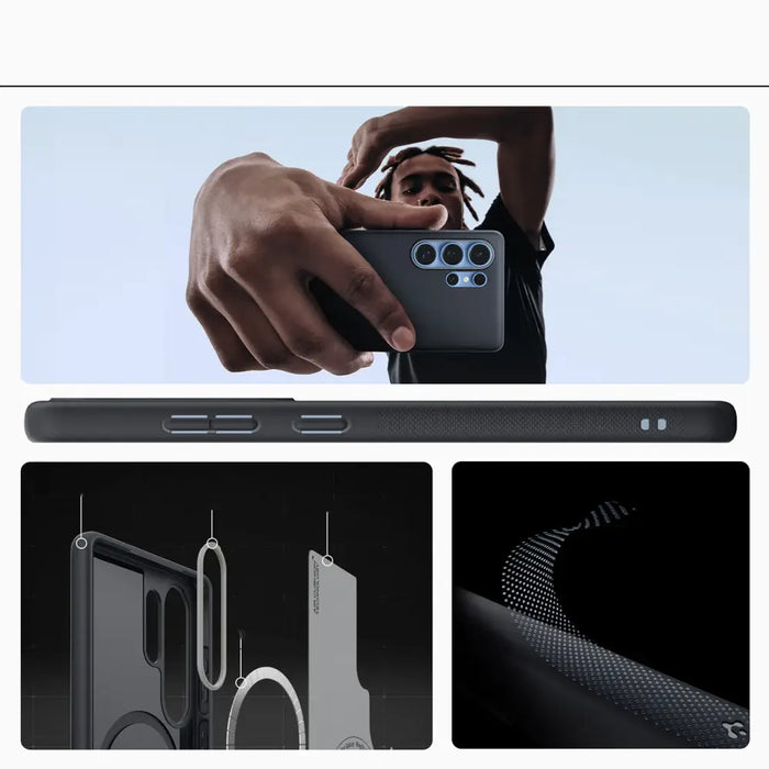 Caseology Nano Pop Case for Samsung Galaxy S25 Ultra - Black - Cell phone cases and covers<<<HurtelXML