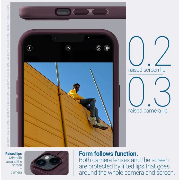 Caseology Parallax Mag case with MagSafe for iPhone 14 Plus - burgundy - Cell phone cases and covers<<<HurtelXML