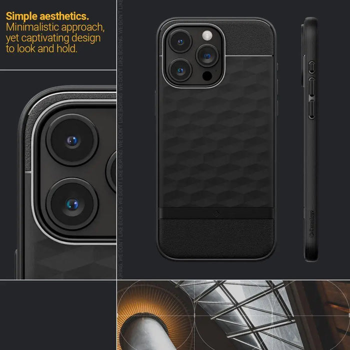 Caseology Parallax Mag Case with MagSafe for iPhone 15 Pro - Matte Black - Cell phone cases and covers<<<HurtelXML