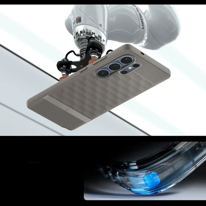 Caseology Parallax Mag MagSafe Case for Samsung Galaxy S25 Ultra - Gray - Cell phone cases and covers<<<HurtelXML