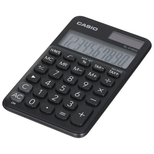 CASIO CALCULATOR POCKET SL-310UC-BK BLACK 10 DIGIT DISPLAY - CalculatorsARB-KLK<<<Office suppliesARB<<<ActionPL