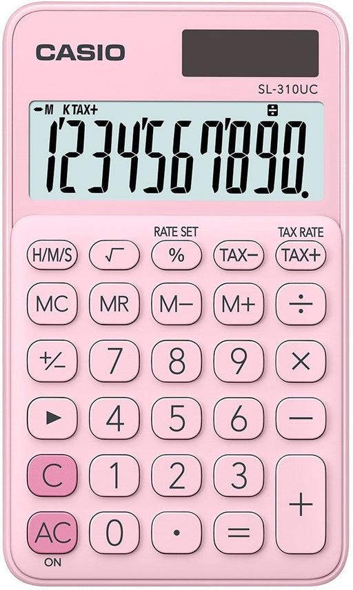 CASIO CALCULATOR POCKET SL-310UC PK PINK 10 DIGIT DISPLAY - CalculatorsARB-KLK<<<Office