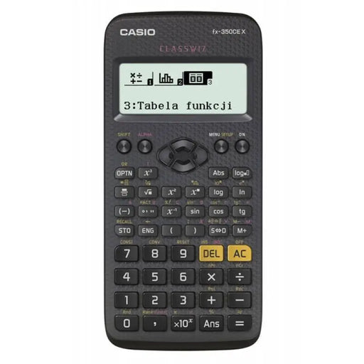CASIO CALCULATOR SCIENTIFIC FX-350CEX 379 FUNCTIONS 77X166MM BLACK - CalculatorsARB-KLK<<<Office suppliesARB<<<ActionPL