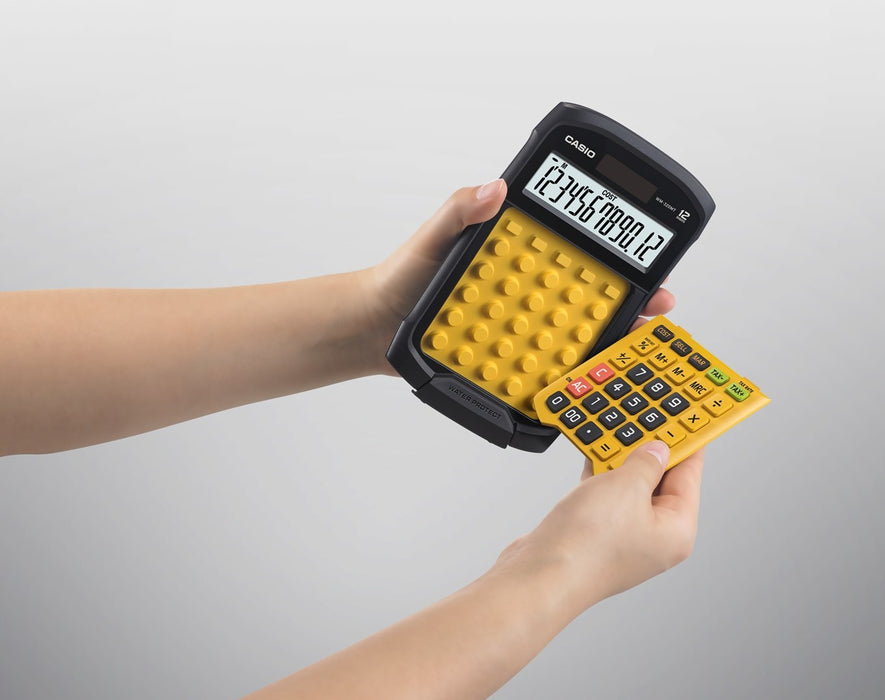 CASIO CALCULATOR OFFICE WATERPROOF WM-320MT-S, 12-digit display. Removable keyboard, 108.5x168.5, Waterproof and dirt-resistant level: IP54