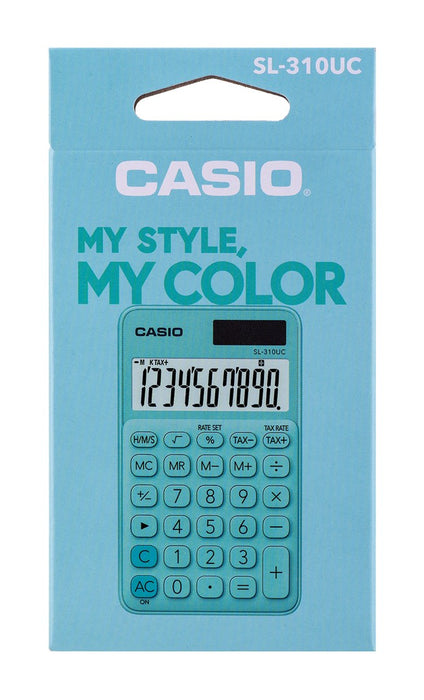 Casio pocket calculator SL-310UC-GN green