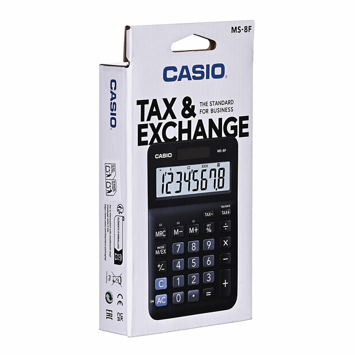 Casio MS-8F black office calculator