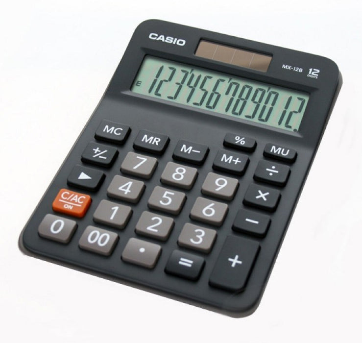 Casio MX-12B 12-digit black office calculator