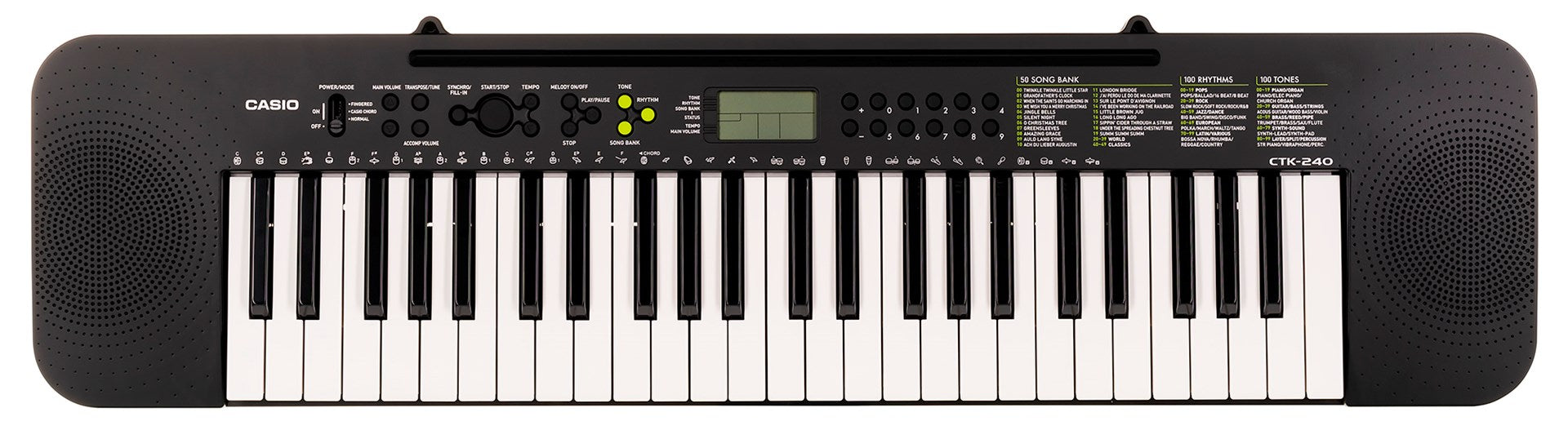 Casio CTK-240 MIDI keyboard 49 keys Black, White