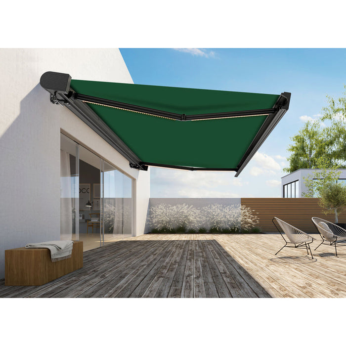CASSETTE AWNING 400X300CM WITH ELECTRIC DRIVE AND LED LIGHTING HD HD-9309 - Сенници<<<Чадъри сенници и