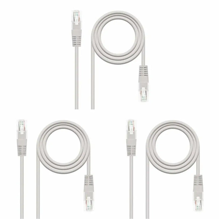 CAT 6 UTP Cable NANOCABLE 10.20.0407 Grey 7 m - Компютър Кабели и адаптери<<<Компютри| Електроника<<<BigBuy&&&Мрежови
