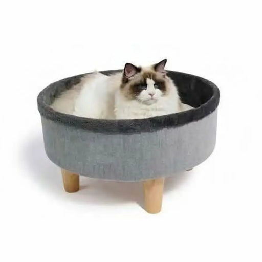 Cat Bed MPETS ROUND Grey 47 x 47 x 26 cm - Домашни Животни<<<Дом Градина<<<BigBuy&&&Къщички и легълца<<<Домашни